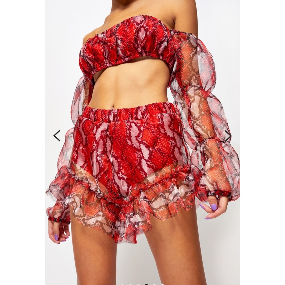 Red Snake Set By Jaded London
